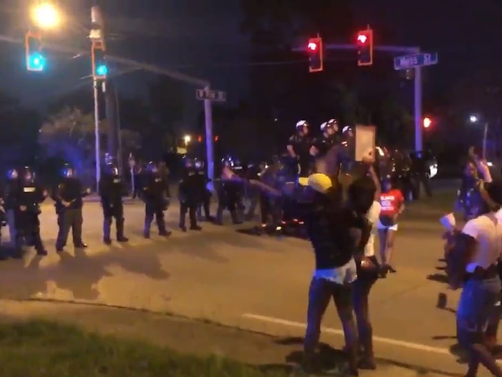 Officers Use Flash-Bang Explosives Against Protesters In Lafayette