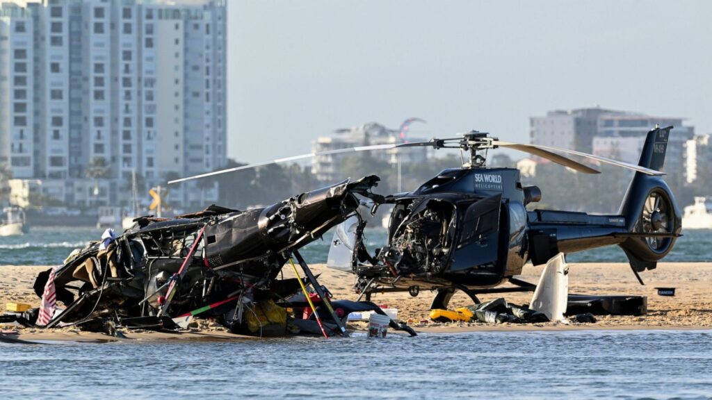 4 People Dead & 3 Critically Injured As Two Helicopters Collide Over Australian Beach